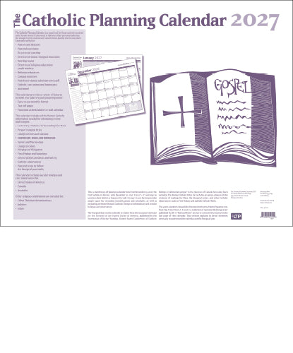 The Catholic Planning Calendar 2027, Tear off, 22 x 17, 15 pages