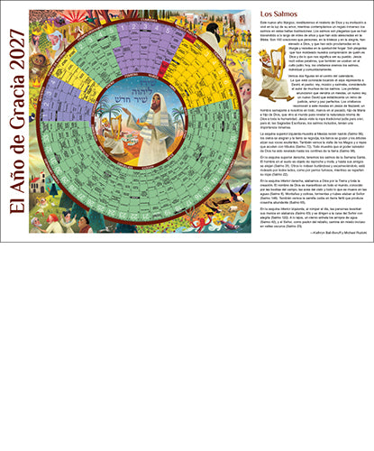 El Calendario litúrgico Año de Gracia 2027, cuaderno laminado, 11 x 17, single sheet