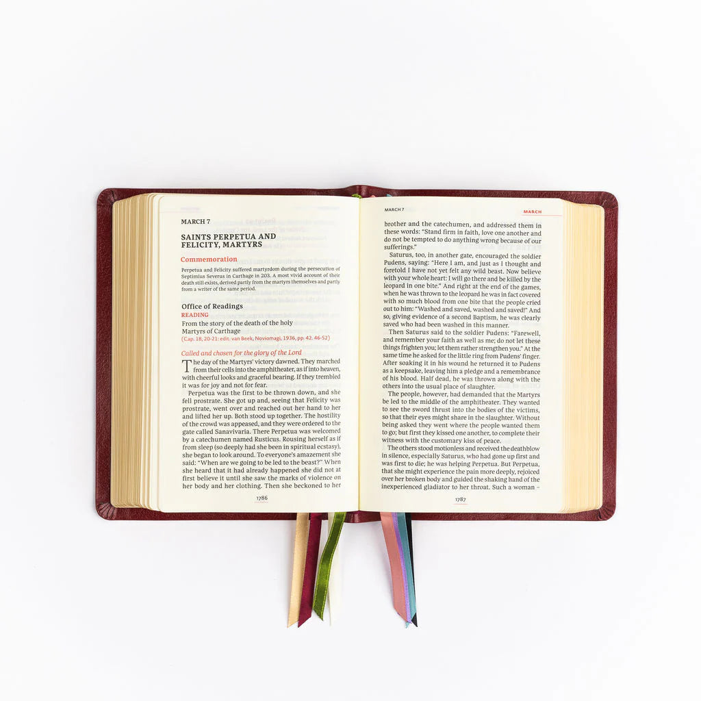 Standard Leather - Standard Size - Liturgy of the Hours, 2nd Ed