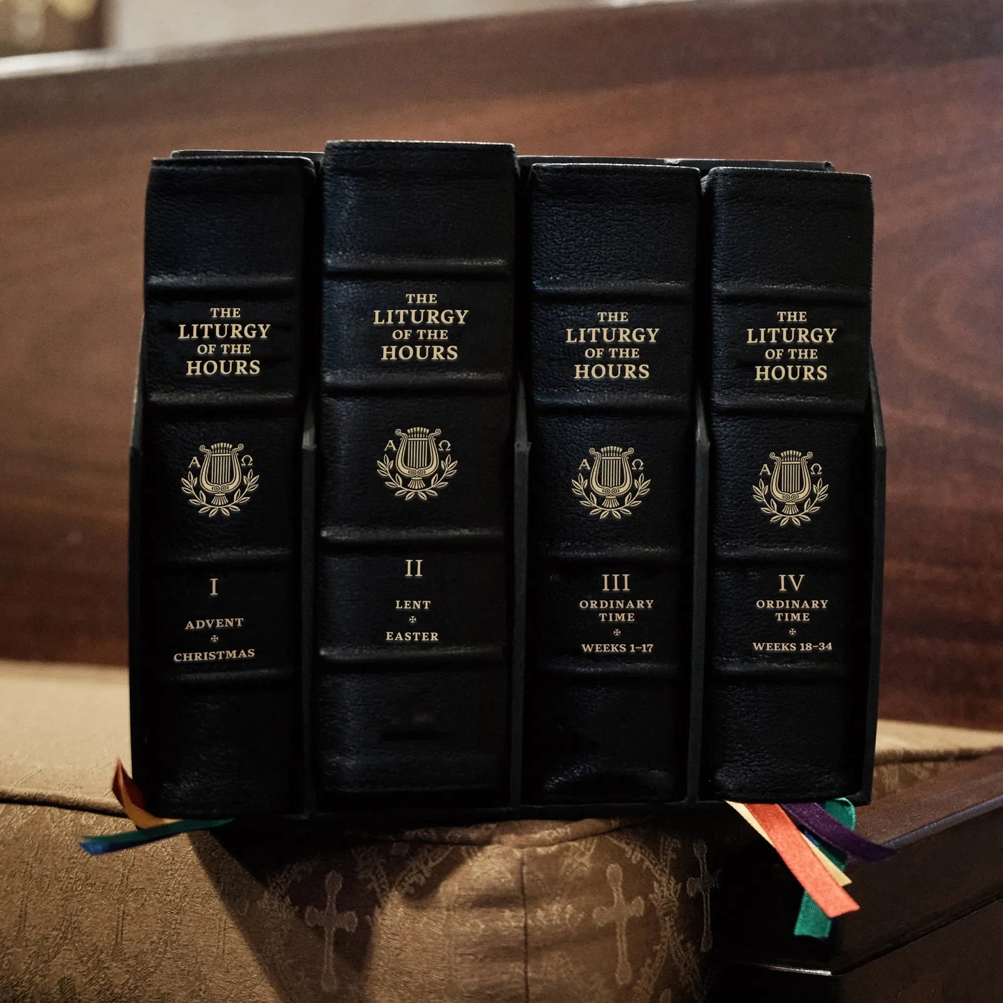 Premium Natural Grain Leather - Standard Size - Liturgy of the Hours, 2nd Ed