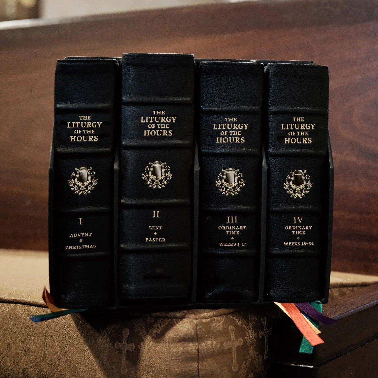 Premium Natural Grain Leather - Large Size - Liturgy of the Hours, 2nd Ed