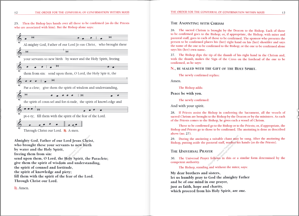 Order of Confirmation