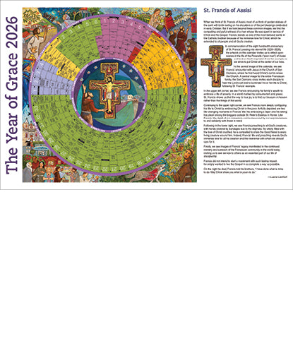 Year of Grace 2026 (laminated notebook, pack of 25, 11 x 17)